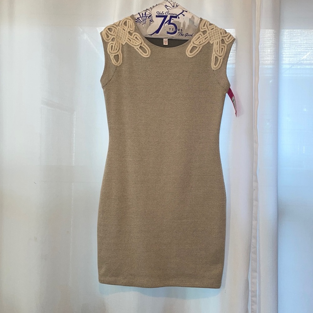 White and grey dress